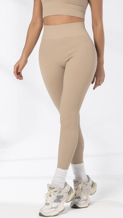 Leggings SIN realce acanalados